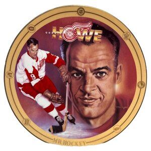 Gordie Howe Collector Plate Limited Edition Bradford Exchange Mr. Hockey 1994